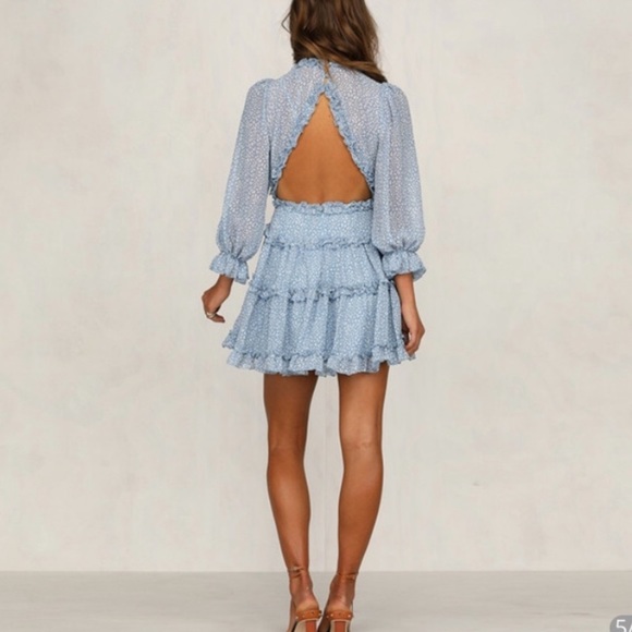 saints + secrets flowy mini dress - Picture 3 of 5